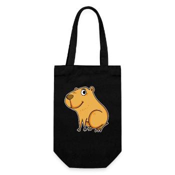 Capybara Wasserschwein - Sac à bouteille - noir - Devant
