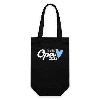 Opa 2023 loading - Geschenkbeutel für Flaschen - Schwarz - Vorne