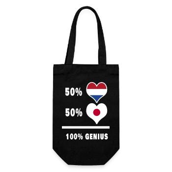 Le Japon et les Pays-Bas génie / GIFT - Sac à bouteille - noir - Devant