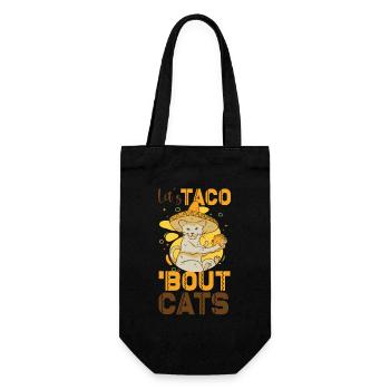 Let's Taco Bout Cats Catlover - Gift Bag for Bottles - black - Front