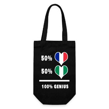 La France et le Nigéria génie / cadeau - Sac à bouteille - noir - Devant