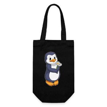 Penguin Daisy - Gift Bag for Bottles - black - Front