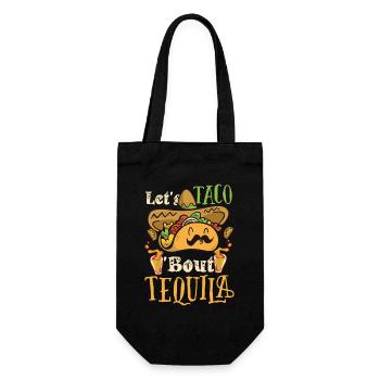 Taco About Tequila Taco Tuesday - Gift Bag for Bottles - black - Front