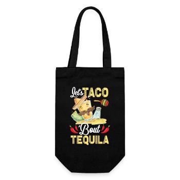 Taco About Tequila Taco Tuesday - Gift Bag for Bottles - black - Front