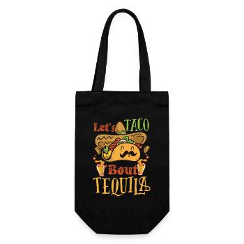 Taco About Tequila Taco Tuesday - Gift Bag for Bottles - black - Front
