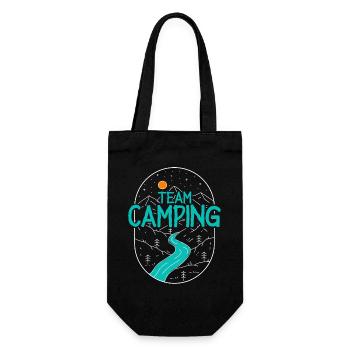 Équipe Camping Camper Campen - Sac à bouteille - noir - Devant