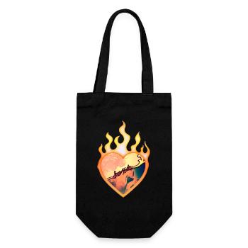 merveilleux design floral - Sac à bouteille - noir - Devant