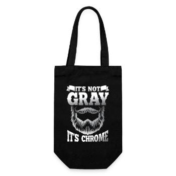 It s not gray it s chrome - Geschenkbeutel für Flaschen - Schwarz - Vorne