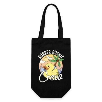 Rubber Duck Rubber Duckie Crew - Geschenkbeutel für Flaschen - Schwarz - Vorne