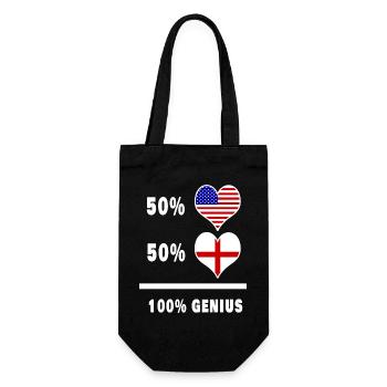 England and USA Genius / gift - Gift Bag for Bottles - black - Front