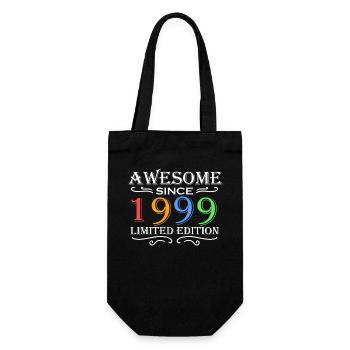 1999 - Jahrgang 1999 - Fantastisch seit 1999 - Geschenkbeutel für Flaschen - Schwarz - Vorne
