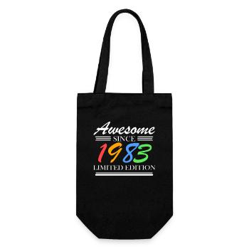 1983 - Born 1983 - Fantastic since 1983 - Gift Bag for Bottles - black - Front
