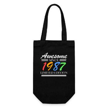 1987 - Né en 1987 - Fantastique depuis 1987 - Sac à bouteille - noir - Devant