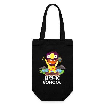 Aventure de monstres de rentrée à l’école - Sac à bouteille - noir - Devant