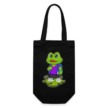 Frog Hiker Backpack Hiking - Gift Bag for Bottles - black - Front