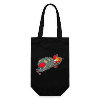 Fusée Serpent - Sac à bouteille - noir - Devant