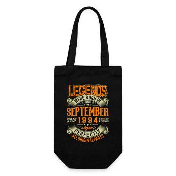 1994 September Geburtstag Legende - Geschenkbeutel für Flaschen - Schwarz - Vorne