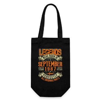 1987 Septembre Légende d’anniversaire - Sac à bouteille - noir - Devant