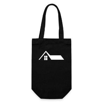 House Roof - Gift Bag for Bottles - black - Front