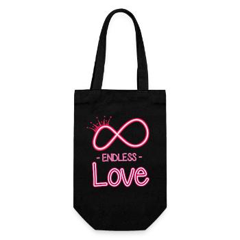 ewige liebe Symbol - Geschenkbeutel für Flaschen - Schwarz - Vorne