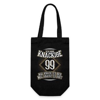99. Geburtstag Lustig Geschenk - Geschenkbeutel für Flaschen - Schwarz - Vorne