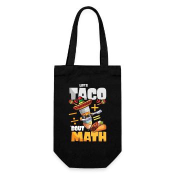 Let's Taco Bout Math Mathe Lehrer - Geschenkbeutel für Flaschen - Schwarz - Vorne