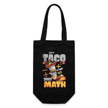 Let's Taco Bout Math Mathe Lehrer - Geschenkbeutel für Flaschen - Schwarz - Vorne
