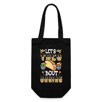 Let's bake tacos cupcakes - Gift Bag for Bottles - black - Front