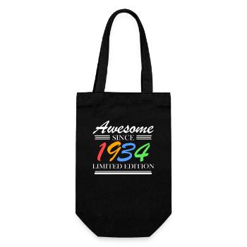 1934 - Jahrgang 1934 - Fantastisch seit 1934 - Geschenkbeutel für Flaschen - Schwarz - Vorne