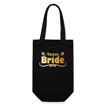Team Bride en or - Sac à bouteille - noir - Devant