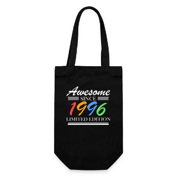 1996 - Jahrgang - Geschenkbeutel für Flaschen - Schwarz - Vorne