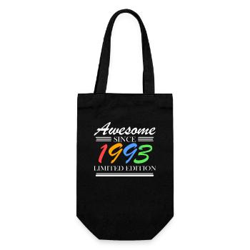 1993 - Jahrgang 1993 - Fantastisch seit 1993 - Geschenkbeutel für Flaschen - Schwarz - Vorne