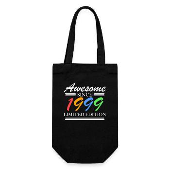 1999 - Jahrgang 1999 - Fantastisch seit 1999 - Geschenkbeutel für Flaschen - Schwarz - Vorne
