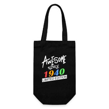 1940 - Jahrgang 1940 - Fantastisch seit 1940 - Geschenkbeutel für Flaschen - Schwarz - Vorne