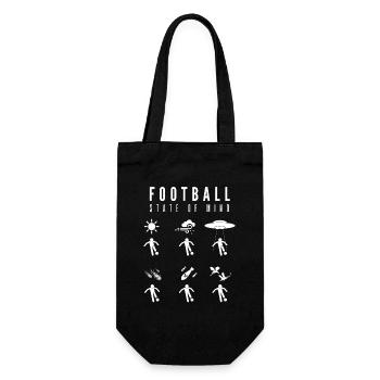 Football State of Mind - humor Foot - Gift Bag for Bottles - black - Front