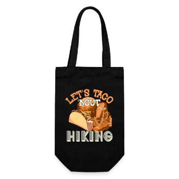 Let's Taco' Bout Hiking - Gift Bag for Bottles - black - Front