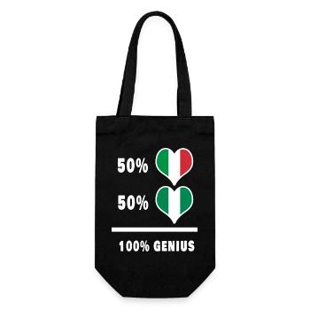 Brilliant Italy and Nigeria / Gift - Gift Bag for Bottles - black - Front