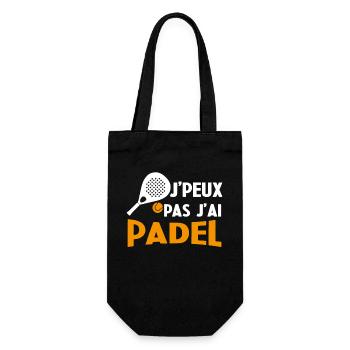 Je Peux Pas J'ai Padel Cadeau Pour Joueur De Padel - Sac à bouteille - noir - Devant