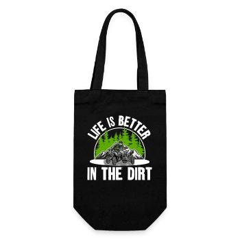 Quad ATV Offroad Quad Riders - Gift Bag for Bottles - black - Front