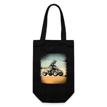 Quad ATV Offroad Quad Riders - Gift Bag for Bottles - black - Front
