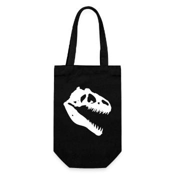 Tête de Tyrannosaure Rex - Sac à bouteille - noir - Devant
