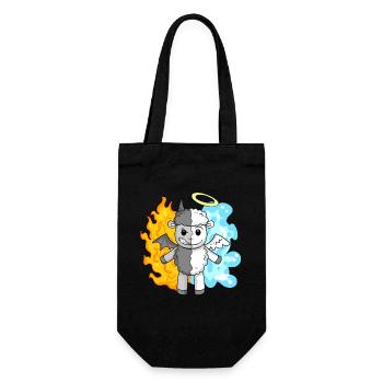 Sheep - Angels and Devils - Gift Bag for Bottles - black - Front