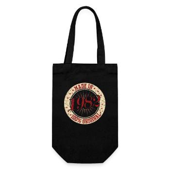 Made in 1982 Birthday - Gift Bag for Bottles - black - Front