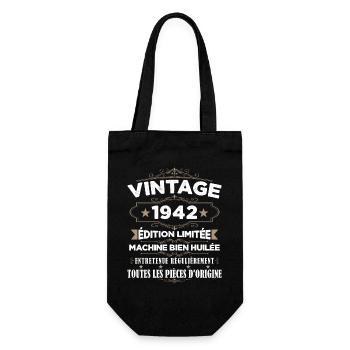 Vintage 1942 Édition Limitée Cadeau - Sac à bouteille - noir - Devant