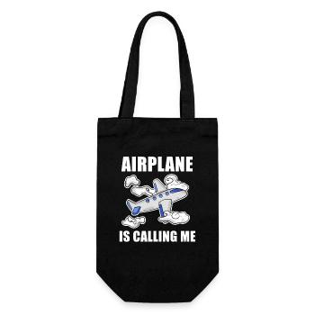 Cadeau de pilote d’avion - Sac à bouteille - noir - Devant