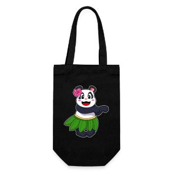 Panda Ballerina Ballett Tanz - Geschenkbeutel für Flaschen - Schwarz - Vorne