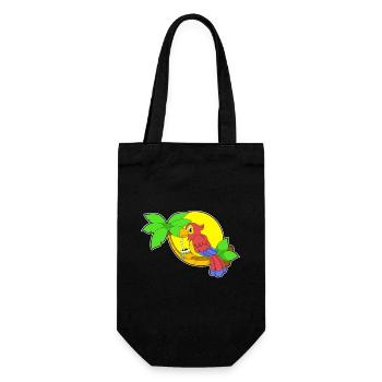 Parrot Coconut - Gift Bag for Bottles - black - Front