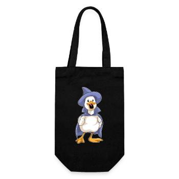 Duck Halloween Witch - Gift Bag for Bottles - black - Front