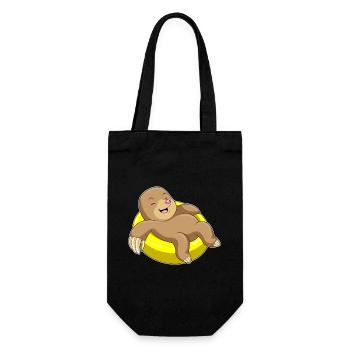 Mole Swimming Swim Ring Summer - Gift Bag for Bottles - black - Front