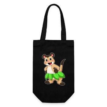 Meerkat Ballerina Ballet Dance - Gift Bag for Bottles - black - Front